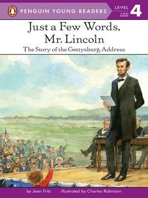 cover image of Just a Few Words, Mr. Lincoln